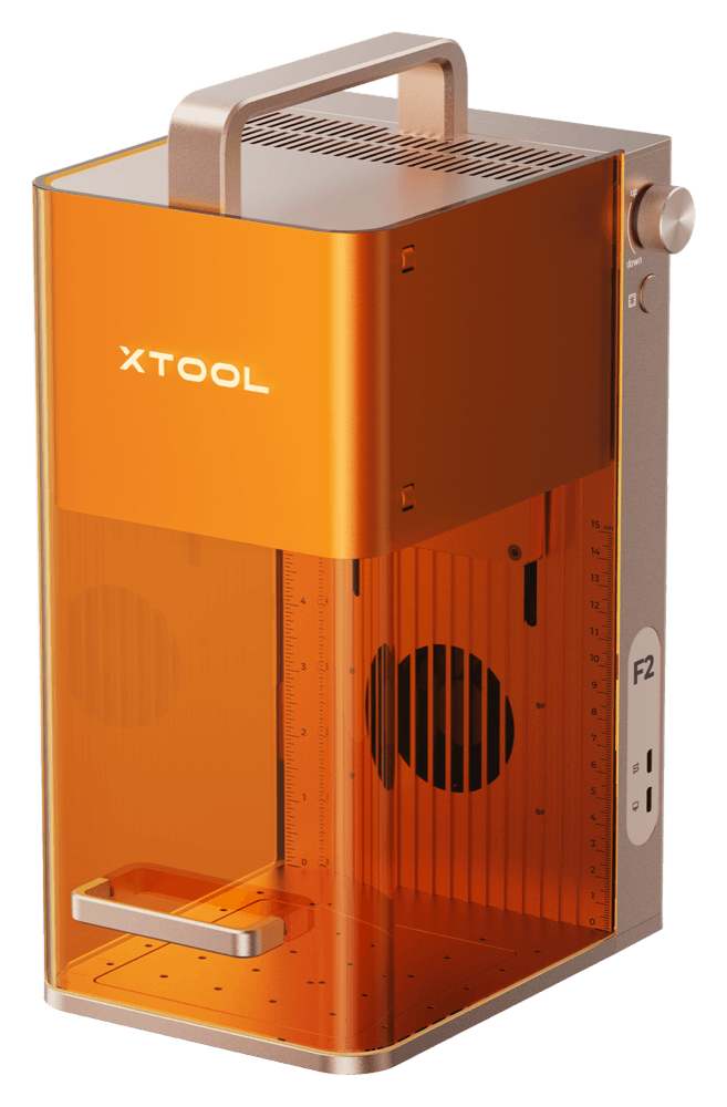 xTool F2, gravadora a laser portátil laranja